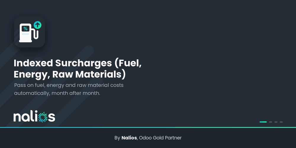 Surcharges indexées (carburant, énergie, matières premières)