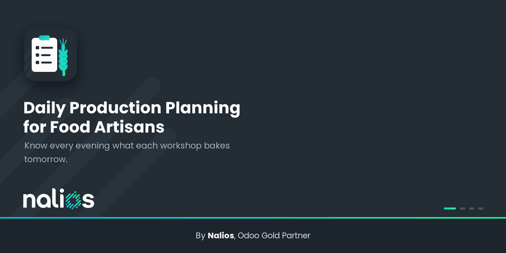 Planification de production quotidienne pour artisans alimentaires